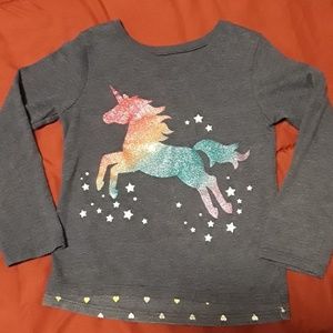 Garanimals blue 3/4 sleeve with unicorn 4T